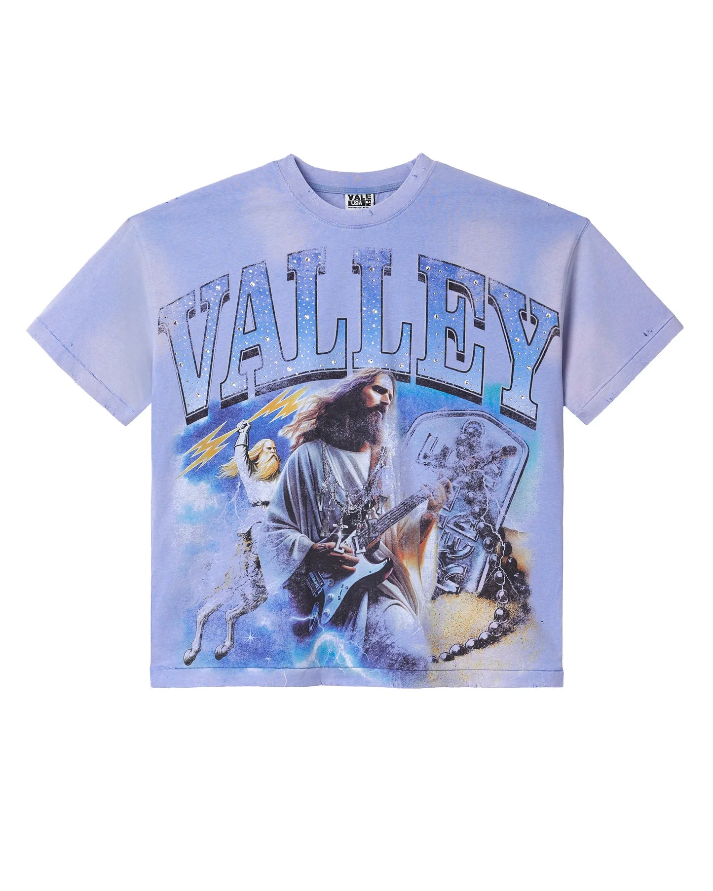 Vale Forever Holy Heavy Metal Bling Tee